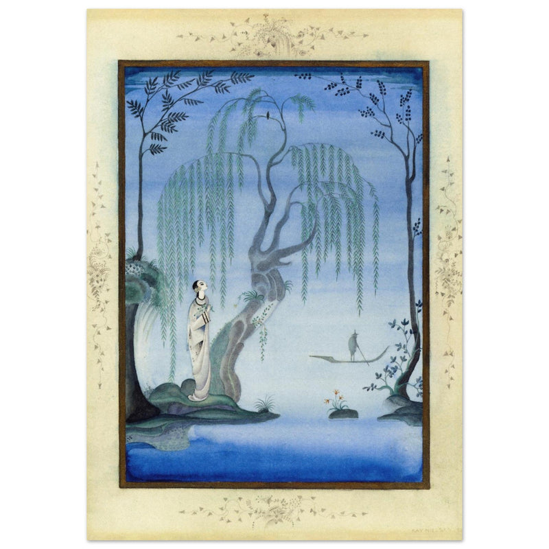 Kay Nielsen and his illustration The Nightingale from Fairy Tales by Hans Andersen.