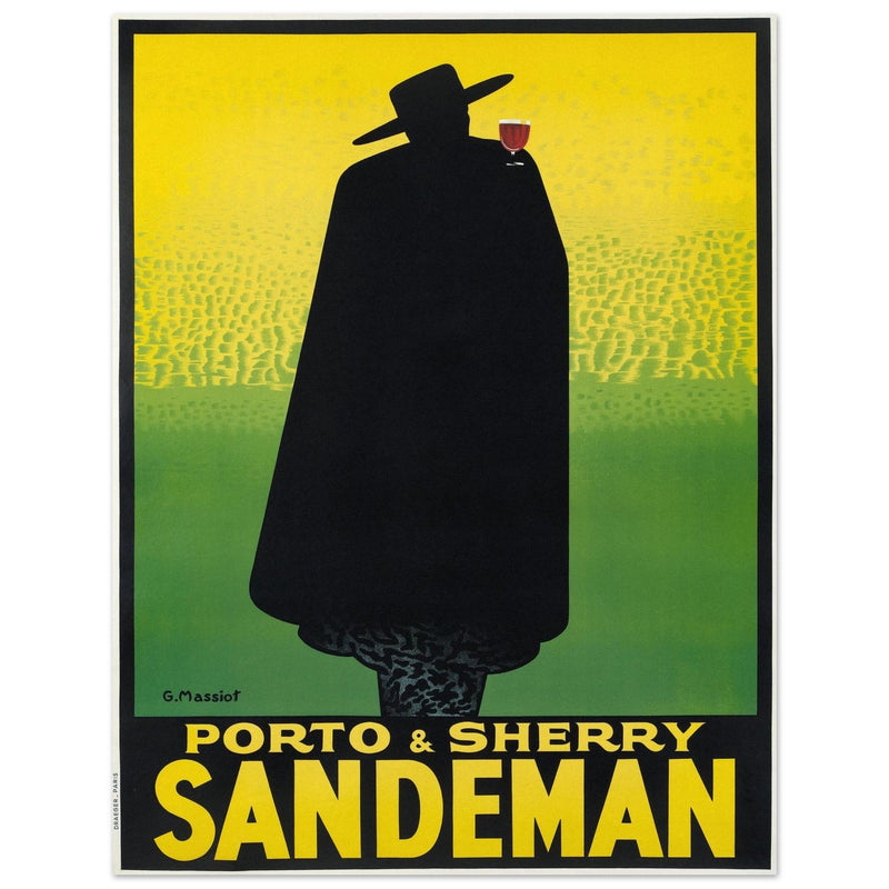 Sandman Porto sherry vintage advertising  . by George Massiot