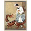 George Wolfe Plank fashion magazine cover 1923. Woman with dragon.