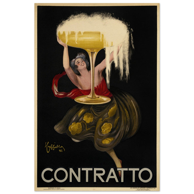 Leonetto Cappiello Contratto vintage poster .