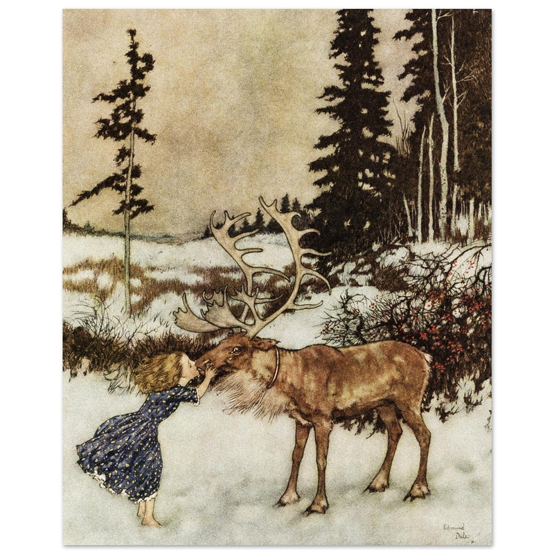 Illustration by Edmund Dulac for The Snow Queen by Hans Christian Andersen.