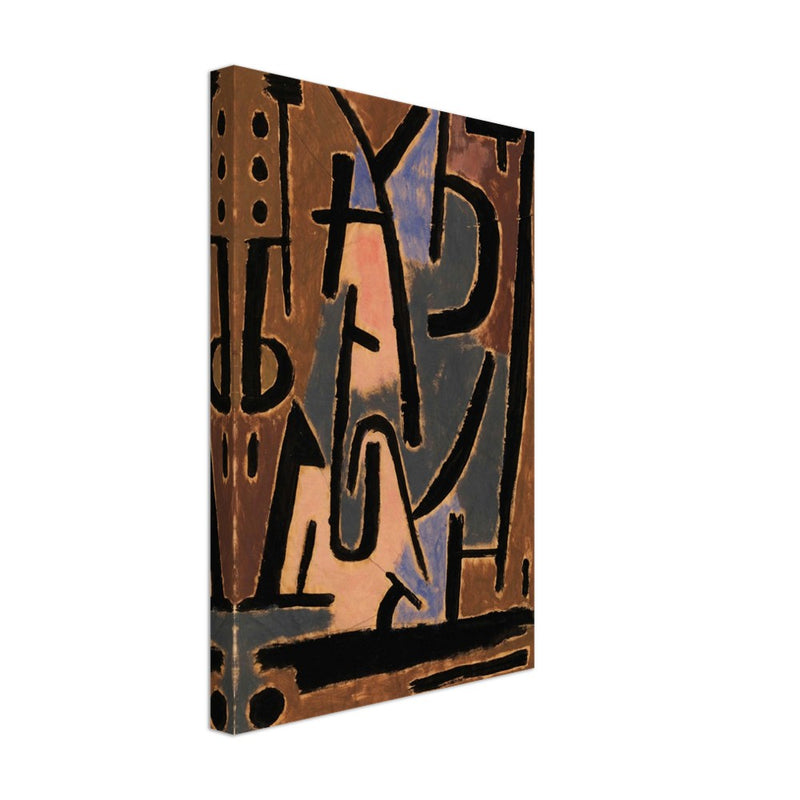Paul Klee Bedrohliche Zeichen ( Threatening signs ). Abstract painting.  artwork. Wallart