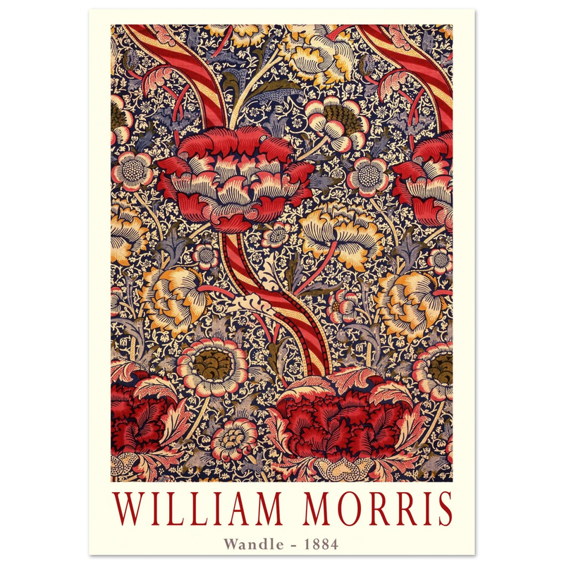 William Morris Wandle  from printed cotton original.