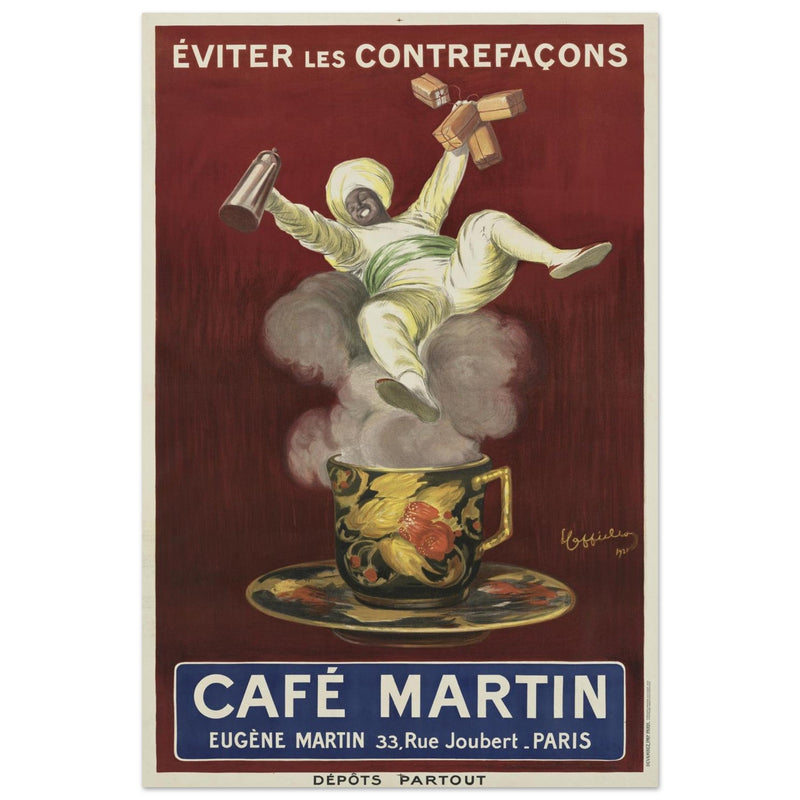 Cafe Martin vintage advertising by artist Leonetto Cappiello.