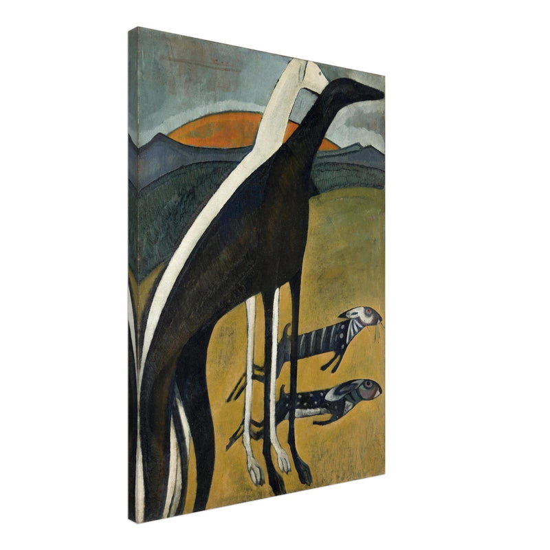 The Greyhounds painting by Amadeo de Souza Cardoso
