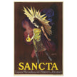 Sancta Liqueur French vintage advertising poster by Leonetto Cappiello.