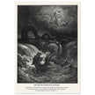 Gustave Dore The Bible engraving print . The destruction of Leviathan illustration .