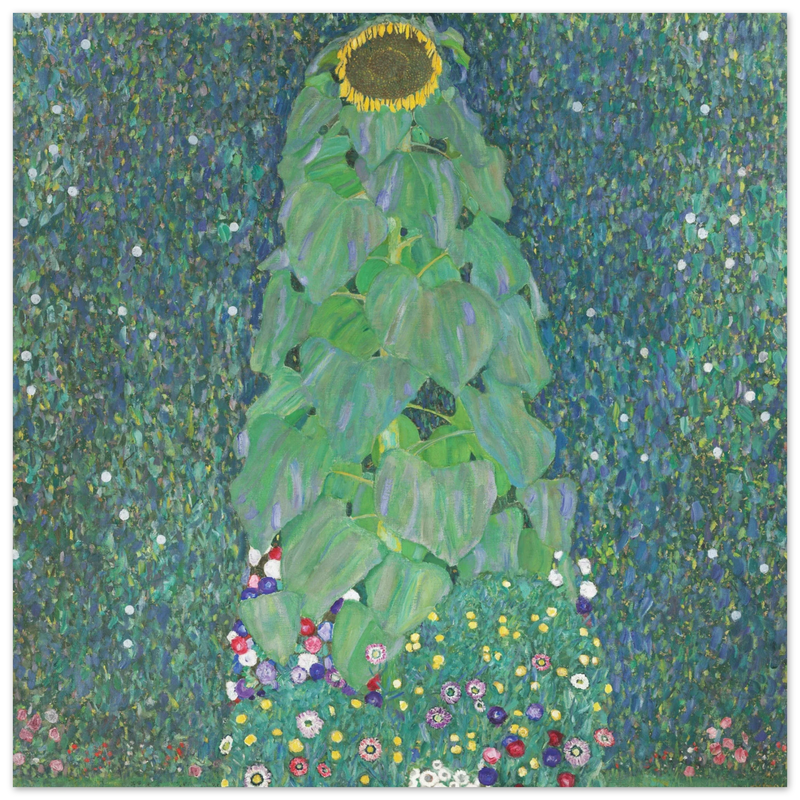 Gustav Klimt Sunflower painting.