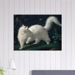 White Angora Cat painting by Jean-Jacques Bachelier poster
