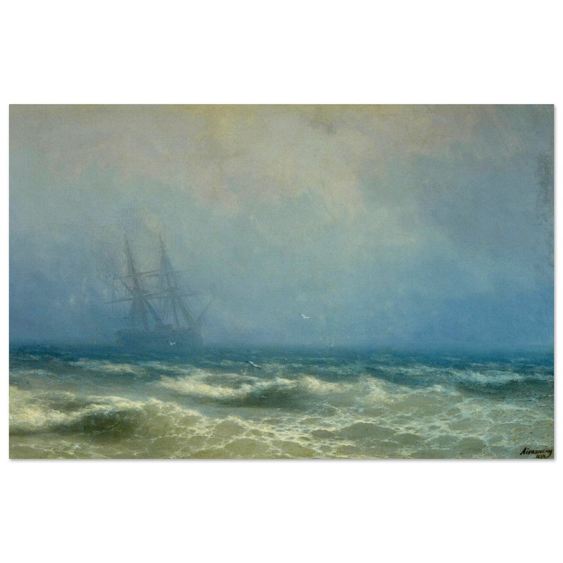 Fog over the Sea by Ivan Aivazovsky 1884.