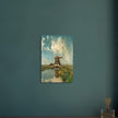 Old dutch windmill painting by Paul Gabriel XIX Century.