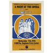 Queen a Night at the Opera concert poster. Performance at the Saginaw Civic Center in 1976.