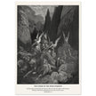 Gustave Dore The Bible engraving print . The Vision of the four chariots illustration .