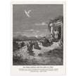 Gustave Dore The Bible engraving print . The angel Raphael and the family of Tobit.