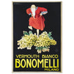 White Vermouth aperitif drink Bonomelli vintage advertising. Fine art  poster by Luciano Achille Mauzan 1932