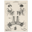 Bust reducer brassiere vintage patent by M Perillat