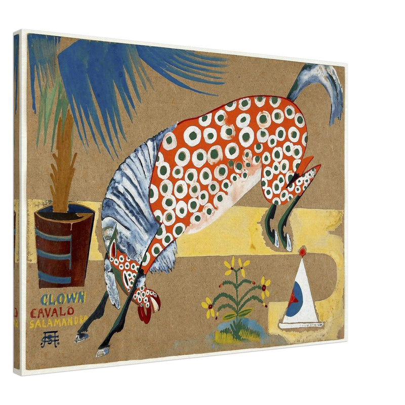 Clown, Horse, Salamander painting by Amadeo de Souza Cardoso