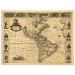Ancient map of America. Nova Totius Americae Descriptio by Frederik de Wit