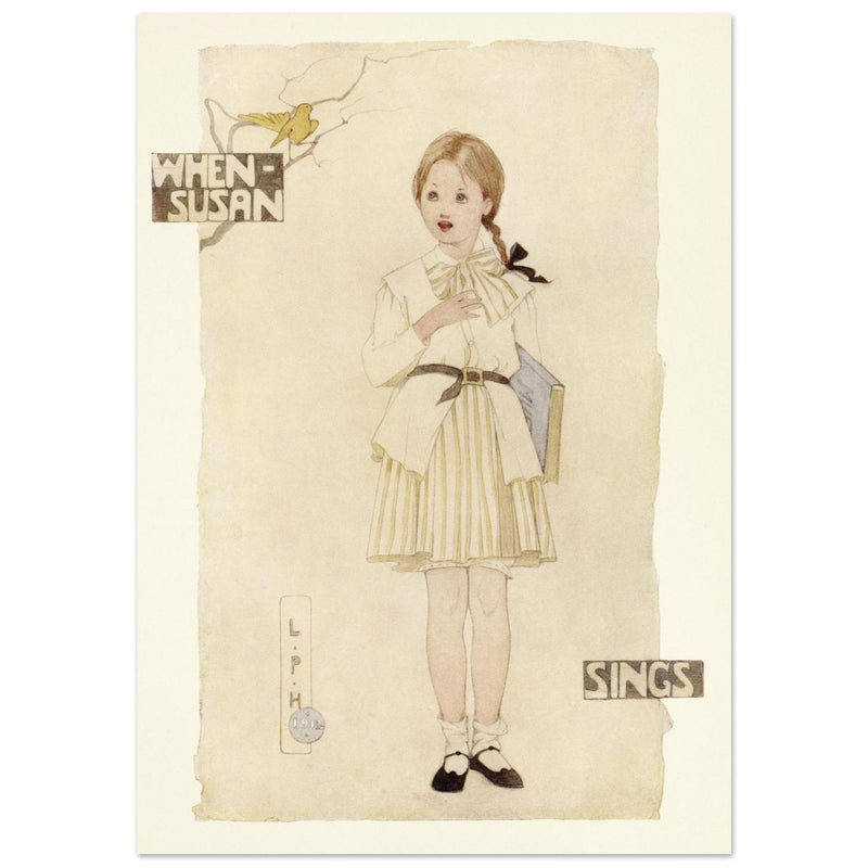 When Susan sings illustration by Lilian Price Hacker