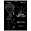 Airship patent illustration by T S C Lowe. Air Balloon