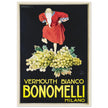 White Vermouth aperitif drink Bonomelli vintage advertising. Fine art  poster by Luciano Achille Mauzan 1932