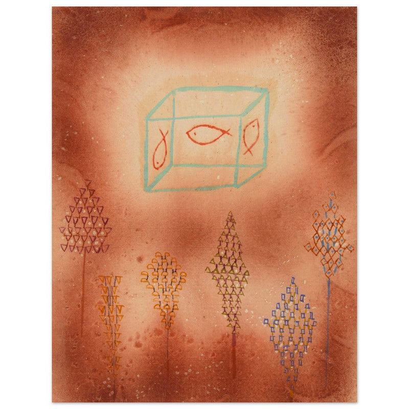 Paul Klee Aquarium im Garten ( Aquarium in garden) abstract painting.