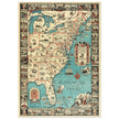 Vintage pictorical map of Map of the Eastern United States by Griswold Tyng. History of the USA.