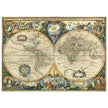 Ancient map of the world XVII Century Double Hemisphere globe map by Jacob Aertsz.