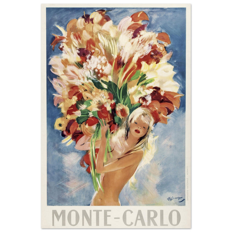 Monte Carlo flower girl by Jean Gabriel Domergue.