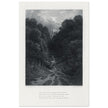 Gustave Dore illustration of King Arthur legend .Lancelot approaching the Castle of Astolat, Idylls of the King by Alfred Tennyson.