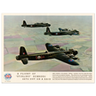 A Flight of "Stirling" Bombers out on a Raid