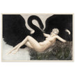 Leda and the Swan, 1934 by Louis Icart vintage illustration.
