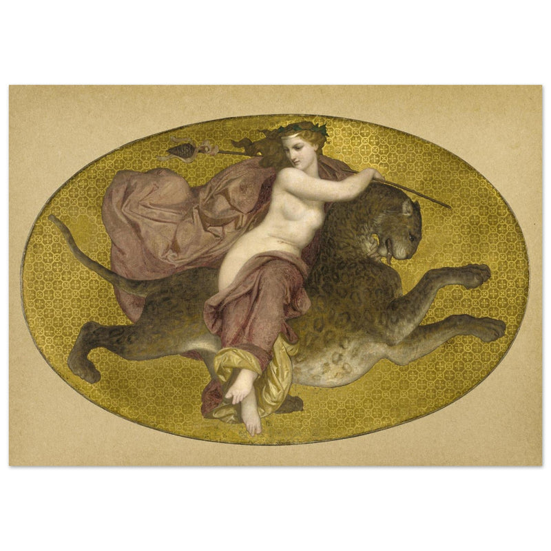 William Adolphe Bouguereau painting Bacchante on a Panther, 1855