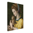 Portrait of a young lady holding a cat by Antonio d'Ubertino Verdi, Bachiacca