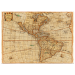 Ancient map of America. "Americae Descriptio Nova" by Philip Chetwind