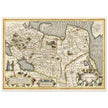 Ancient map of Russia by Jodocus Hondius  1633.