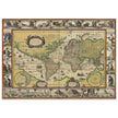 Old ancient map Nova Totius Terrarum Orbis Geographica ac Hydrographica Tabula by Willem Janszoon Blaeu .