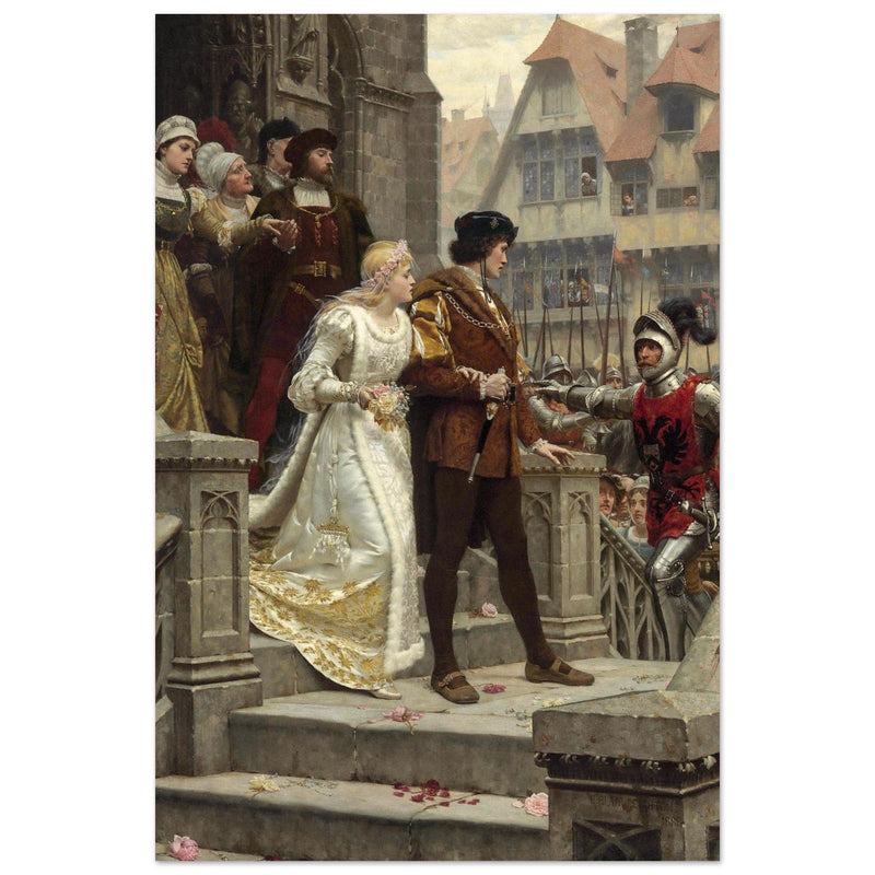 Edmund Blair Leighton painting historic medieval wedding To Arms