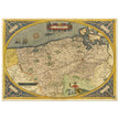 Ancient map of Flandria by Abraham Ortelius 1584. Vintage map  .