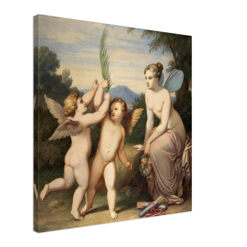 Eros and Anteros with Psyche Looking at Them. Johannes Riepenhausen .