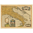 Ancient map of Italy by Abraham Ortelius. Vintage historic map.