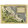 Terra Santa Nova Tabula. Ancient map of Holy Land by Sebastian Munster.