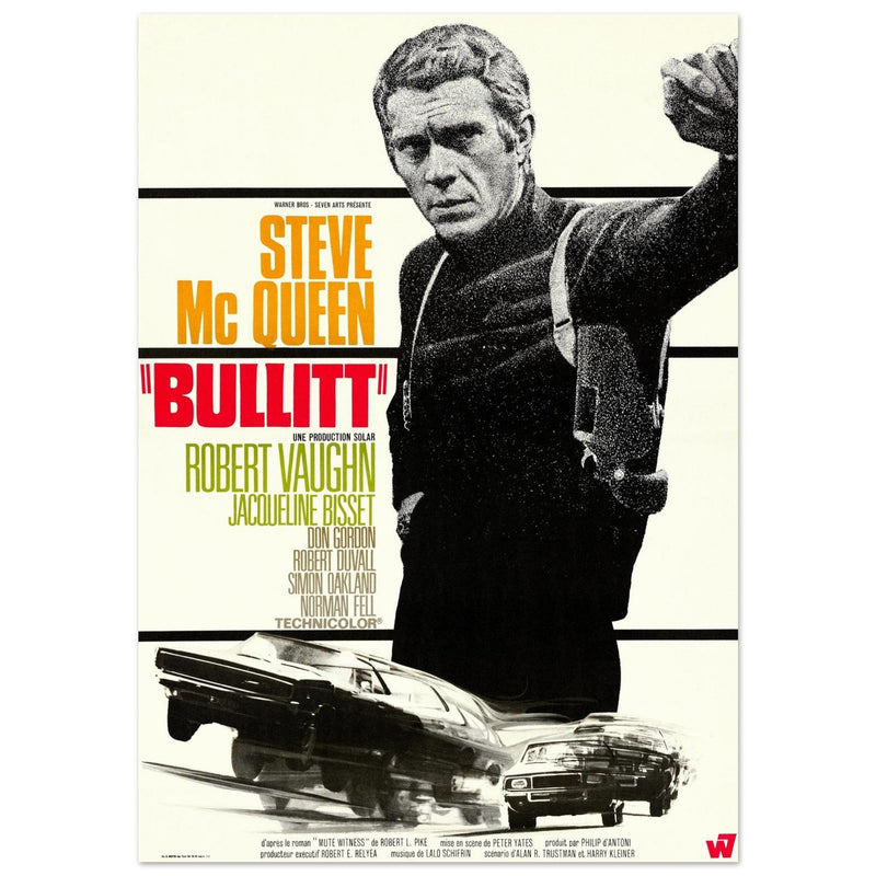 Steve Mc Queen Bullit movie poster.