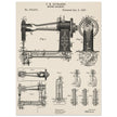 Sewing machine vintage patent 1897 by F. H Richards.