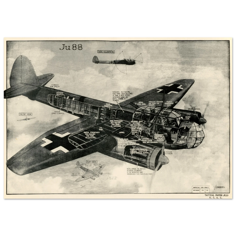 Junkers Ju 88  german combat aircraft of II World War