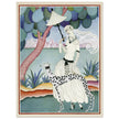 Helen Dryden illustration fashion magazine cover. Woman with dalmatian dog. Fine art  .