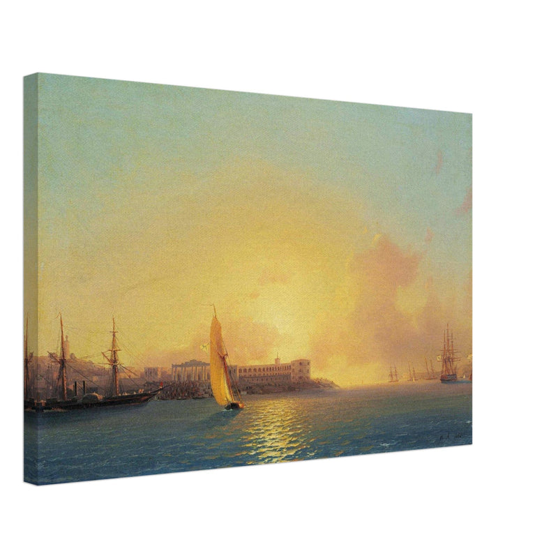 Ivan Aivazovsky  painting Grafskaya wharf, Sebastopol Crimea