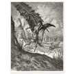 Don Quixote illustration by Gustave Dore. Fight with the wind mills .