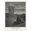 Gustave Dore The Bible engraving print . Abraham and the three Angels .