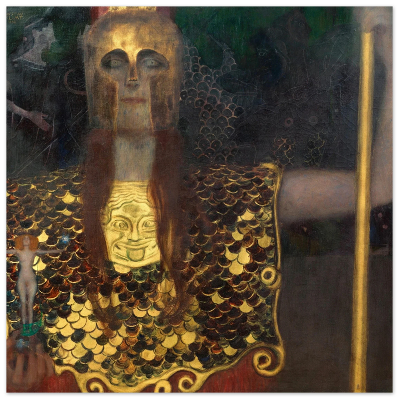 Gustav Klimt Pallas Athene painting